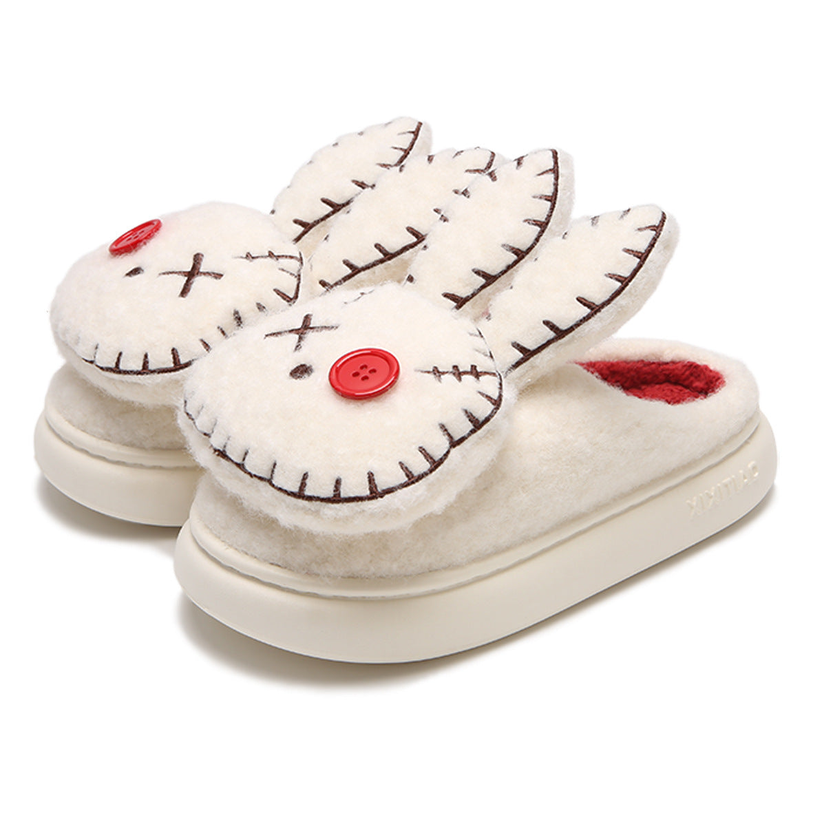 Women's Fashion Villain Rabbit Pirate Personality Cotton Slippers