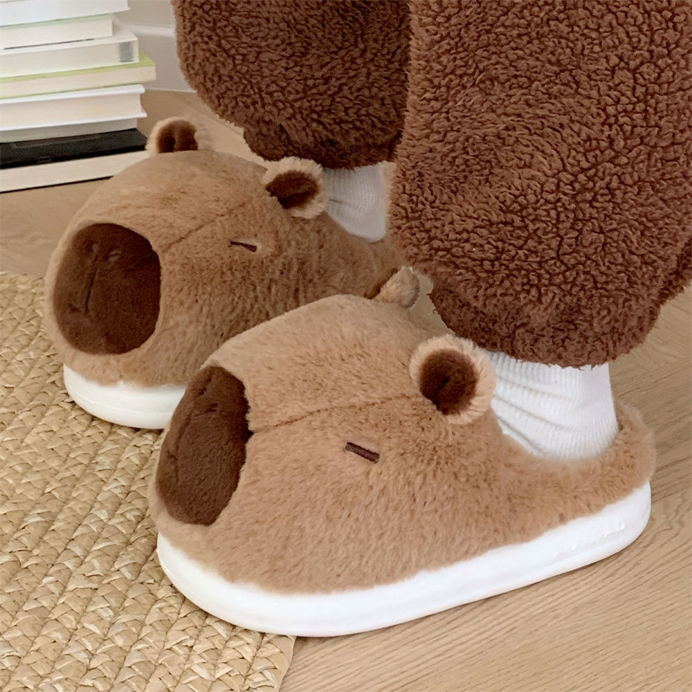 Home Warm Cute Cartoon Capabala Cotton Slippers