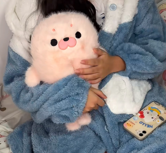 Small Seal Cotton Shoes Autumn And Winter Warm Plush Toe Cap